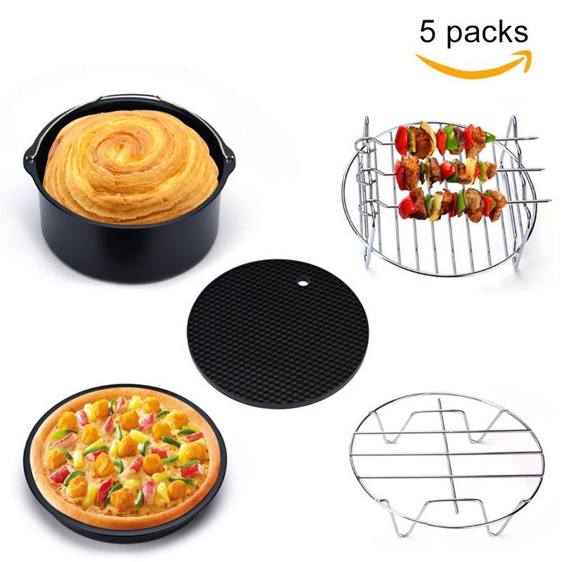 XL Air Fryer Accessories-Air Fryer Three Stackable Racks for