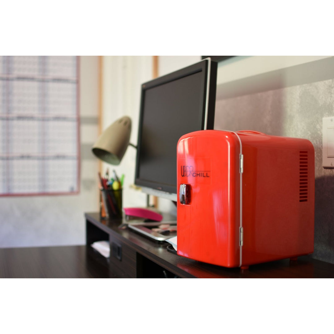 Uber Appliance Uber Chill Mini Fridge perfect for a student dorm room, bed room or office #color_red