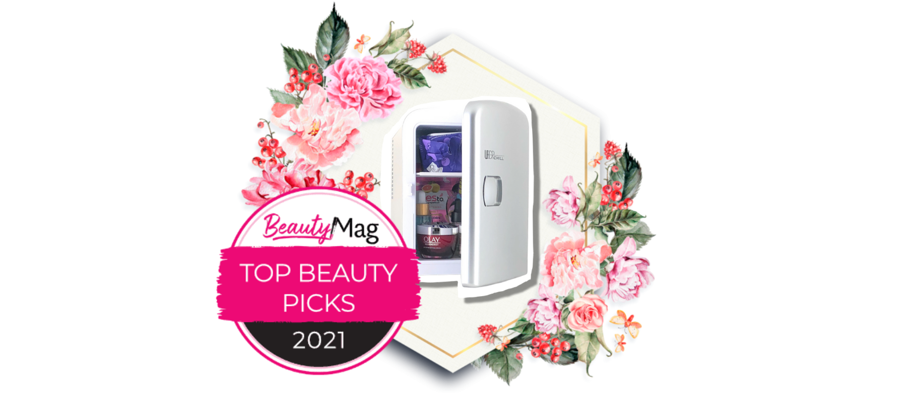 Uber Chill Beauty Fridge Featured as a top Beauty Mag Pick for 2021