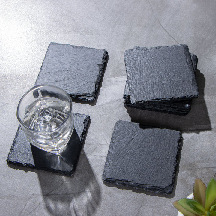 Slate Coaster Rude Slate Stone Drink Coasters set of Five – Uber Appliance