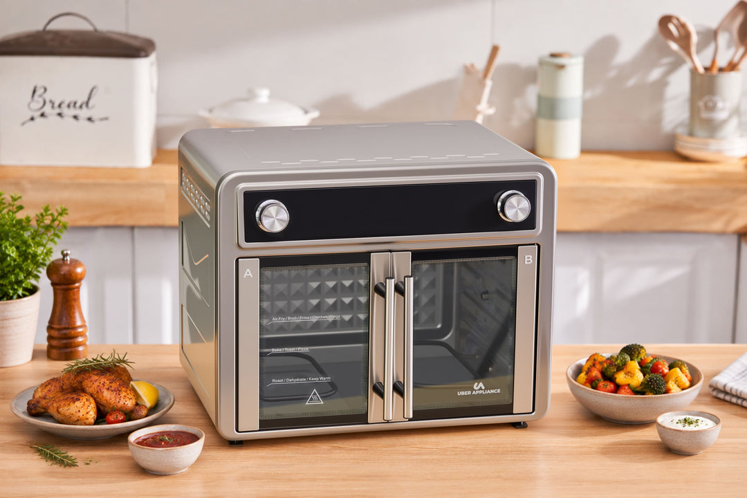 Uber Appliance 28 QT Flex-Zone Air Fryer Oven