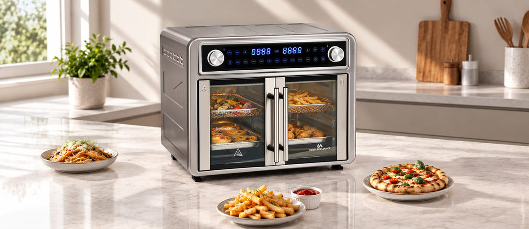 Uber Appliance 28 QT Flex-Zone Air Fryer Oven