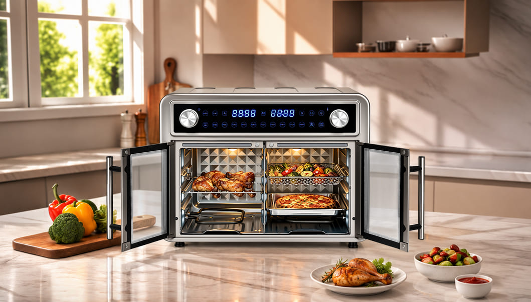 Uber Appliance 28 QT Flex-Zone Air Fryer Oven