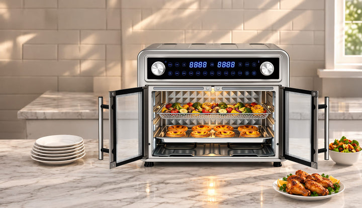 Uber Appliance 28 QT Flex-Zone Air Fryer Oven