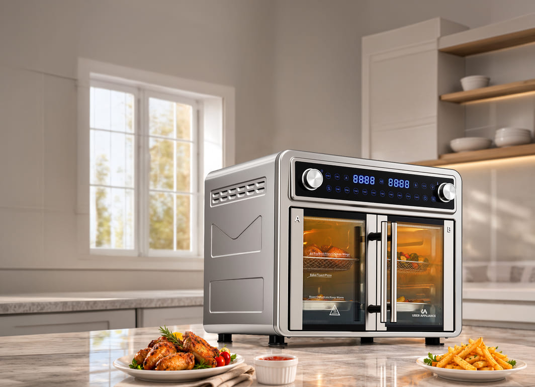 Uber Appliance 28 QT Flex-Zone Air Fryer Oven