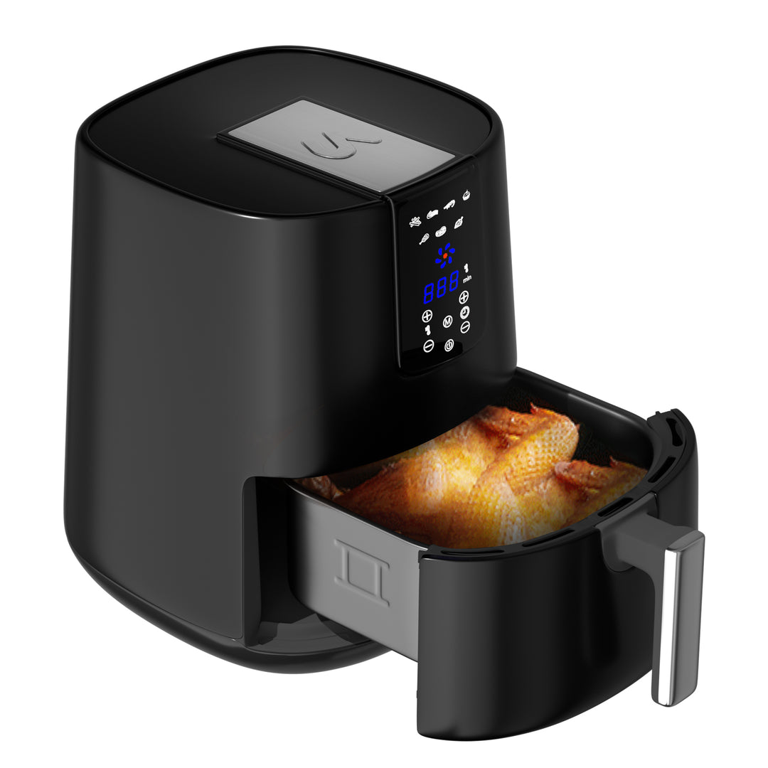 Uber Appliance Air Fryer XL Large 5 Qt Touch Display with 8 Pre-Set  Functions, 5 quart, Black, 5 Quart - Fry's Food Stores
