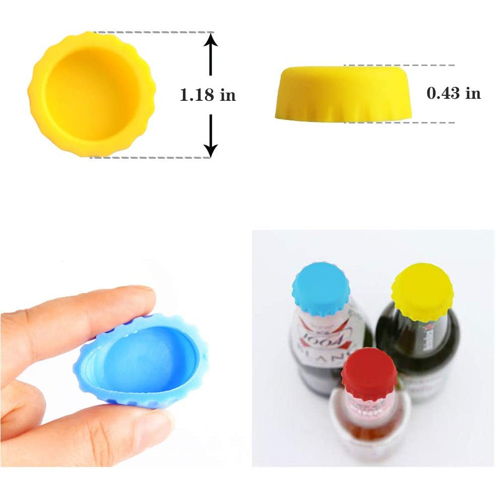Beer Savers Silicone Rubber Bottle Caps - Thumbnail 2