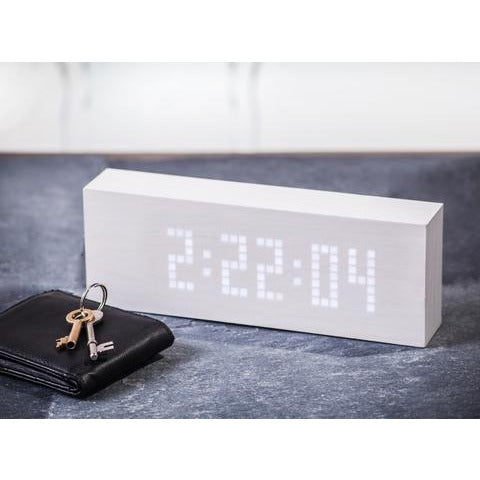 Kutia White Message Click Clock