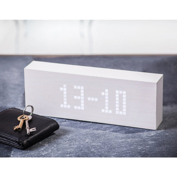 Kutia White Message Click Clock
