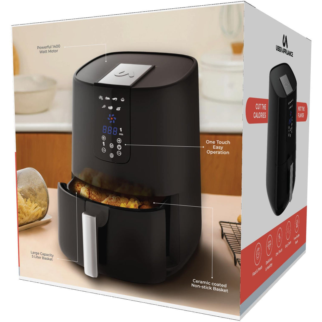 Emerald 5.2L Air Fryer 1800 Watts with Digital LED Touch Display